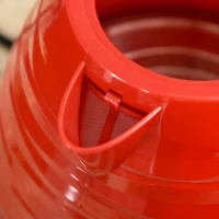 HOMCOM 3000W 1.7L Rapid Boil Kettle & 4 Slice Toaster, Kettle and Toaster Set with 7 Browning Controls and Crumb Tray, Red(m-8)