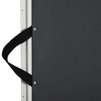 PawHut Barrière de sécurité barrière animaux rétractable automatique 1,15L x 0,83H m teslin métal gris(m-8)