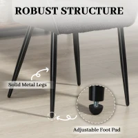 HOMCOM Accent Chair with Foot Pads, Upholstered Armchair with Chenille Fabric Front and PU Back, Occasional Chair for Living Room Bedroom, Black(m-5)