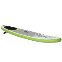 HOMCOM Tavola SUP Gonfiabile con Accessori Inclusi, Tavola da Surf Stand Up Paddle Board per Adulti e Teenager, 305x75x15cm Verde e Bianco(m-10)