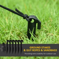 Outsunny 4.9ft Inflatable Pumpkin Archway Halloween Decoration(m-7)