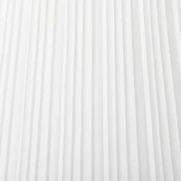HOMCOM Modern Steel Floor Lamp with Pleated Fabric Lampshade Floor Switch, Home Style Standing Light for Living Room, Bedroom, Office, 164cm, White and Silver(m-8)