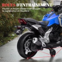 AIYAPLAY Moto électrique pour enfants moto porteur Honda pour enfants 3 à 6 ans avec musique, phares bleu(m-6)