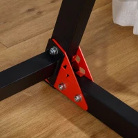 HOMCOM Dip Stand Station Heavy Duty Upper Body Workout Equipment Angled Grip for Triceps dips Pull Ups Push Ups for Home Gym Office, Black(m-9)