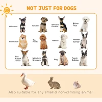 PawHut Dog Pen, 8 Panel Dog Playpen, DIY Design with Door, for Small Dogs, Puppies, Small Animals, for Indoor/Outdoor Use, 61cm High(m-5)