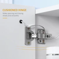 Illuminated Bathroom Mirror Cabinet 650 x 700Hmm LED Bathroom Mirror with Lights Touch Switch, Adjustable Shelf,  USB Charge, White(m-8)