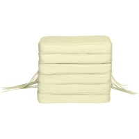 Outsunny Set of 6 Pcs Chair Cushion, 42Lx42Wx5T cm-Cream White(m-11)