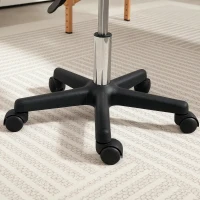 HOMCOM Saddle Stool, PU Leather Adjustable Rolling Salon Chair with Steel Frame for Massage, Spa, Beauty and Tattoo, Pink(m-8)