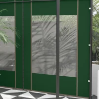Outsunny Set of Two 295cm Replacement Canopy Walls - Green(m-9)