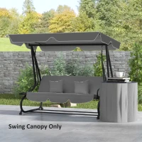 Outsunny 145 x 200Wcm Swing Chair Canopy Replacement - Dark Grey(m-8)
