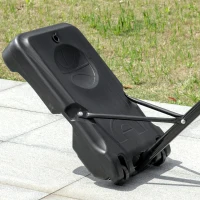 HOMCOM Adjustable Basketball Hoop and Stand, with Wheels and Weight Base, Blue(m-8)