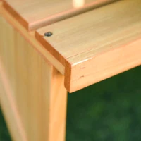 Outsunny Scaletta Portavasi in Legno con 4 Mensole, Scaffale Porta Piante da Esterno, Fioriere per Balconi Arredamento da Giardino e Casa, 90x84x106cm(m-9)