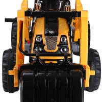 HOMCOM Escavatore Elettrico Trattore per Bambini Scavatrice Macchinina Giocattolo Velocità: 2.5KM/h 150 x 62 x74cm(m-7)