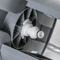 Outsunny Avvolgitubo da Giardino a Parete e Autoportante per 40m di Tubo con Manovella, Grigio(m-8)