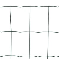 PawHut Rete per Recinzioni in Metallo con Rivestimento in PVC, Rotolo da 10x1m, Verde(m-8)