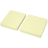 Outsunny Set of 2 Garden Seat and Back Cushion Set, Replacement Cushions for Outdoor Furniture with Seat Cushion and Back Cushion, Cream White(m-8)