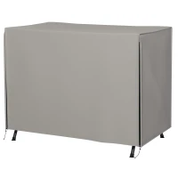 Outsunny Capa para Móveis de Jardim Capa Protetora para Baloiços de Exterior com Fecho de Correr 205x124x164 cm Cinza Claro(m-10)
