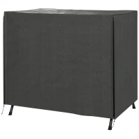 Outsunny Capa para Móveis de Jardim Capa Protetora para Baloiços de Exterior com Fecho de Correr 177x114x152 cm Cinza Escuro(m-11)