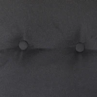 Outsunny Banco Baloiço de Jardim de 3 Lugares com Teto 2 Almofadas Suporte para Bebidas 207x120,5x174 cm Preto(m-9)