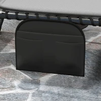 Outsunny Set of Two Reclining Sun Loungers - Light Grey(m-9)