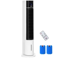 HOMCOM Säulenventilator, Klimaanlage in Säulenform, um 52 Grad drehbar, leiser Betrieb, 3 Betriebsmodi, 3 Geschwindigkeiten(m-10)