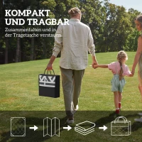 Outsunny Outdoor Tapijt Stevig Weerbestendig, Carpet met Boho-Stijl, Buitentapijt voor Woonkamer Balkon(m-4)