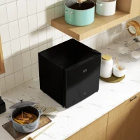 HOMCOM 46 Litre Lockable Countertop Fridge - Black(m-8)