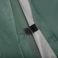 Outsunny 2-Personen-Campingzelt, Netzöffnungen, Lampenhaken, Tragetasche, Grau+Gelb(m-8)