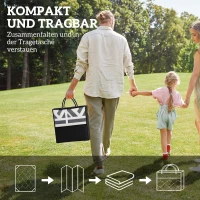 Outsunny Outdoor Teppich robuster Wetterfest Outdoorteppich, Carpet mit Boho-Style, Outdoor-Teppich für Wohnzimmer Balkon(m-4)