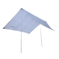 Outsunny Tenda da Sole Portatile 3x3 m, Tendalino Parasole Impermeabile per Campeggio, e Spiaggia, Bianco(m-8)