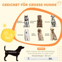 PawHut Hondenbox, Hondenkist, Afsluitbare Verblijfsbox voor Grote Honden, Grijs(m-4)