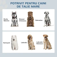 PawHut Boluri Înălțate pentru Câini din Lemn cu Sertar pentru Obiecte, 60x30x36 cm, Negru(m-4)
