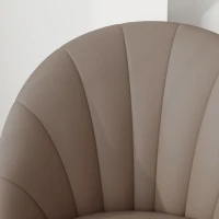HOMCOM Set 2 Scaune din Piele Ecologică cu Picioare din Oțel și Spătar, 52x54x79 cm, Maro(m-8)