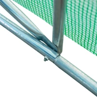 Outsunny Estufa tipo Túnel 8x3x2m Aço e PE 140 g/m² Estufa para Cultivo de Plantas Tomates Verduras com 12 Janelas e Porta Enroláveis Verde(m-10)