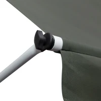 Outsunny Tenda da Sole 3x1.5 m a Bracci con Manovella, Struttura Telescopica in Metallo e Parasole in Poliestere(m-9)
