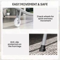 Outsunny Double Outdoor Bed, with Canopy - Light Grey(m-7)