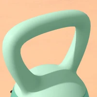 SPORTNOW 3 Pesas Rusas 6/8/10 kg Kettlebell Relleno de Arena Metálica y Mango Antideslizante para Entrenamiento en Casa Verde(m-9)
