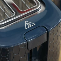 HOMCOM 1.7L 3000W Fast Boil Kettle & 2 Slice Toaster Set, Kettle and Toaster Set with Auto Shut Off, Browning Controls, Blue(m-8)