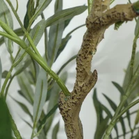 HOMCOM Planta Artificial Decorativa de 150 cm Árbol de Olivo con 720 Hojas y 32 Aceitunas en Maceta para Interior Verde(m-9)