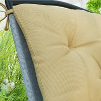 Outsunny Set of Two Outdoor Seat Cushions - Khaki(m-9)