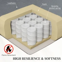 HOMCOM Eight-Point Massage Lift Chair, with Remote - Grey(m-6)