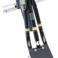 HOMCOM Trotinete para Crianças acima de 5 anos Scooter de 2 Rodas Grandes Insufláveis de 16 Polegadas com Freios e Guidão Ajustável em Altura 143x58x92-100cm Preto(m-4)