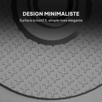 Outsunny Pied de parasol socle parasol extérieur pour mât de Ø 38 et 48 mm poids net 22 Kg en métal Ø 48 x 38,5 cm noir(m-6)