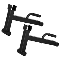 SPORTNOW 2Pcs Barbell Jack, Deadlift Jack with Non-Slip Handle and Plastic Padding, Easy Loading and Unloading 400kg Barbell Plates, for Home Gym, Deadlifting Weight Training(m-11)