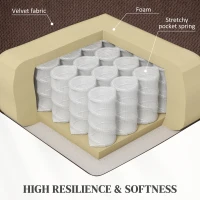 HOMCOM Fotel z Pomocą przy Wstawaniu, Maszającym i Ogrzewaniem Odcinka Lędźwiowego, Relaksacyjny z Pilotami i Bocznymi Kieszeniami, Ciemnobrązowy(m-6)