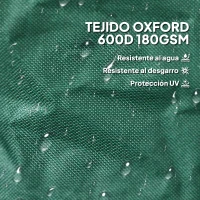 Outsunny Set de 4 Bolsas de Basura de Jardín 86L con Asas Fijación de Botones y Diseño Pop-Up Plegables y Reutilizables(m-5)