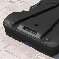 SPORTNOW Tabela de Basquetebol para Exterior com Alvo de Dardos com Ajustável 210-247 cm Rodas Base Rellenável Preto(m-9)