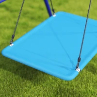 AIYAPLAY Conjunto de Baloiços para Crianças com 2 Baloiços Simples e 1 Baloiço Plataforma 365x180x184 cm Multicor(m-9)