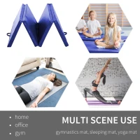 Outsunny - Tappeto da ginnastica Materassino da palestra Tappetino fitness(m-4)