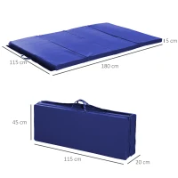 Outsunny - Tappeto da ginnastica Materassino da palestra Tappetino fitness(m-3)